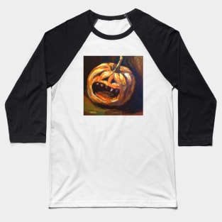 Pumpkin Screams in Horror Baseball T-Shirt